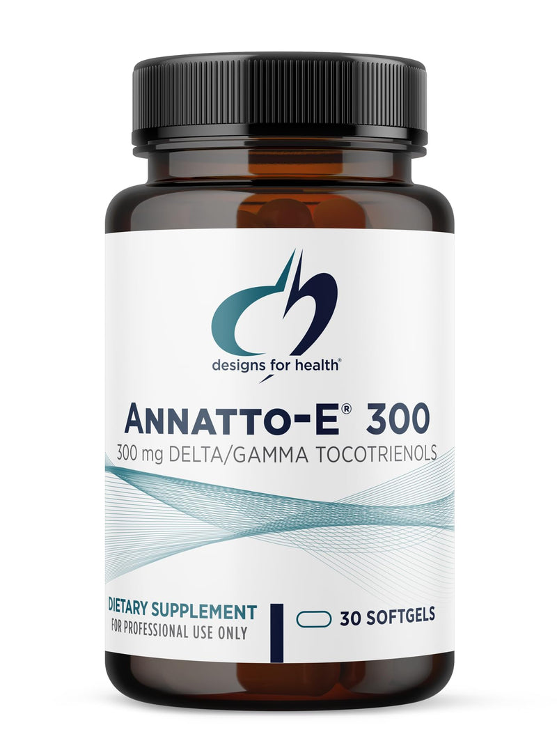 Designs for Health Annatto-E 300 mg Tocotrienols - DeltaGold Vitamin E Complex Supplement with Delta + Gamma Tocotrienols - Cardiovascular, Healthy Aging + Antioxidant Support - Non-GMO (30 Softgels) 30 Count (Pack of 1)