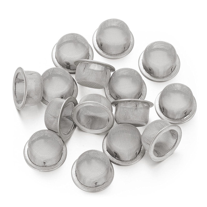 [Australia] - 15pcs 0.5 Inch Premium Diameter Stainless Steel Pipe Screens with Storage Box 