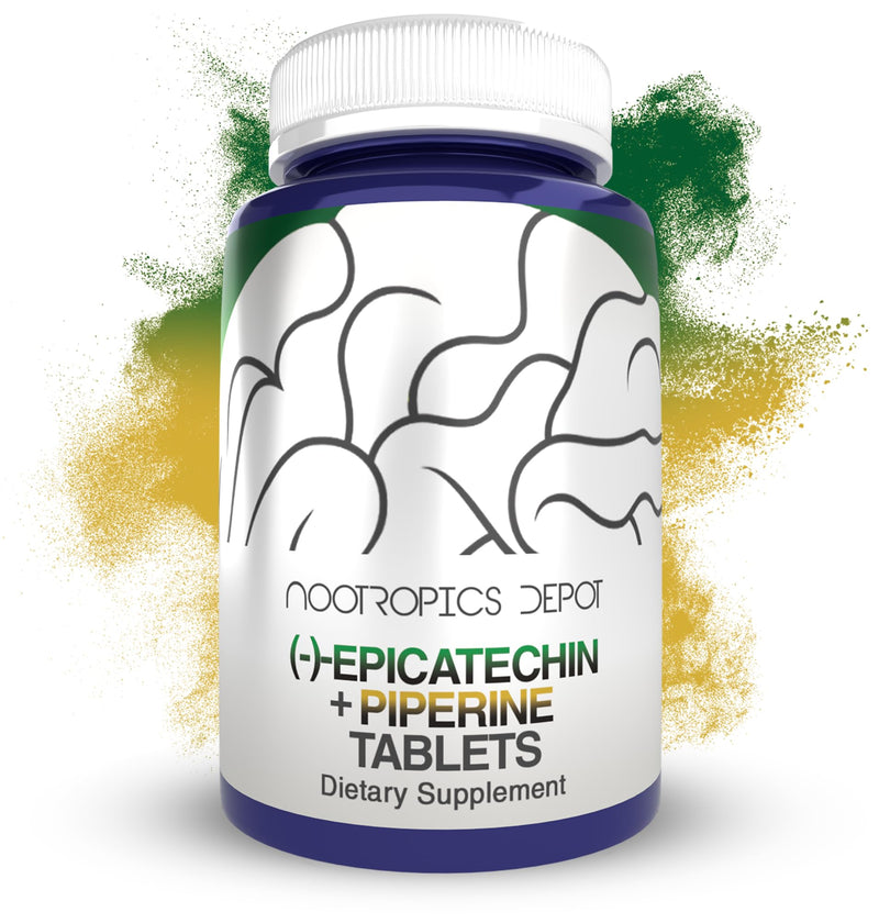 [Australia] - Nootropics Depot Epicatechin Tablets | 200mg (‚àí)‚àíEpicatechin + 6mg Piperine for Bioavailability | Green Tea Extract | Promotes Muscle Mass, Cardiovascular Health, and Energy | 30 Count 30 Count (Pack of 1) 