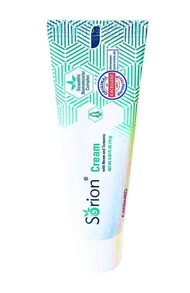Sorion Cream for Comforting Dry Skin with Coconut Oil, Neem, Turmeric and Vitamin E - Travel-Size Version