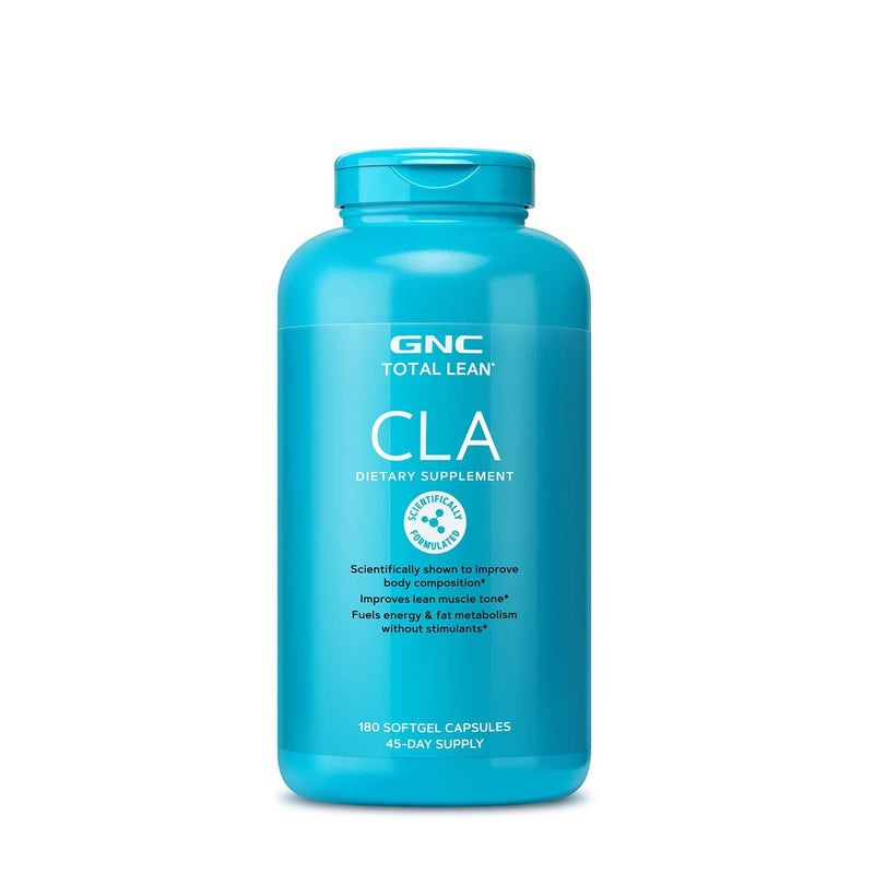 [Australia] - GNC Total Lean CLA, Improve Body Composition & Lean Muscle Tone, Fuels Fat Metabolism & Energy Without Stimulants, Gluten Free, 180 Softgels 180 Count (Pack of 1) 