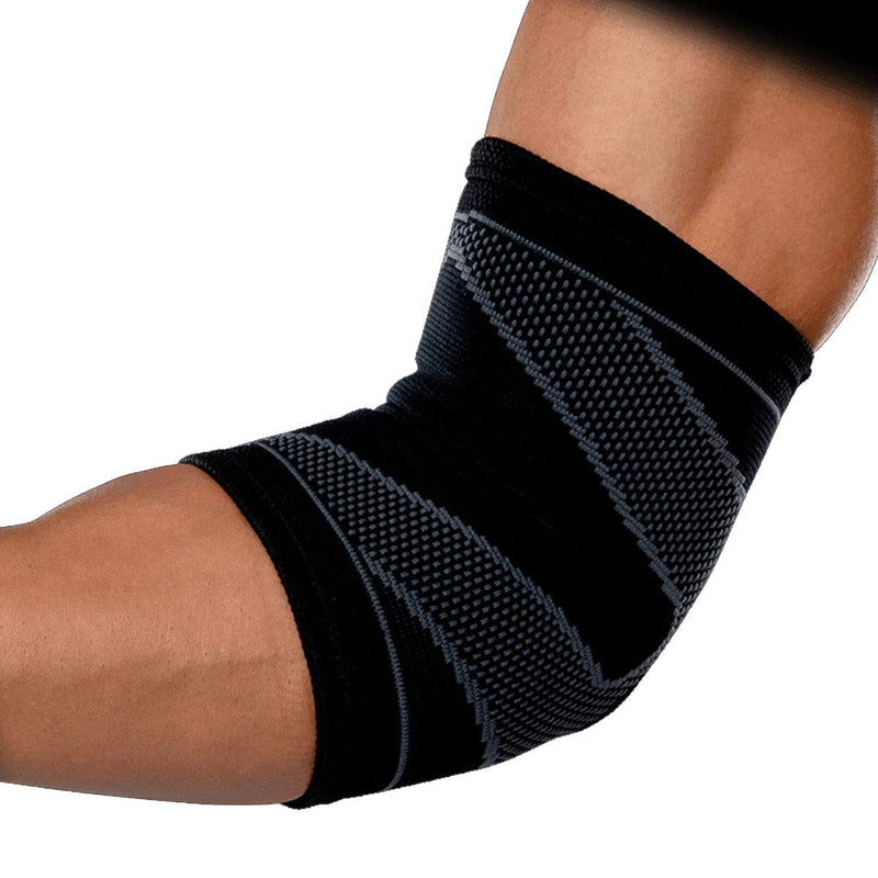 [Australia] - McDavid MD5136-01-34 Elbow Sleeve 4 Way Elastic Blk L BLACK 