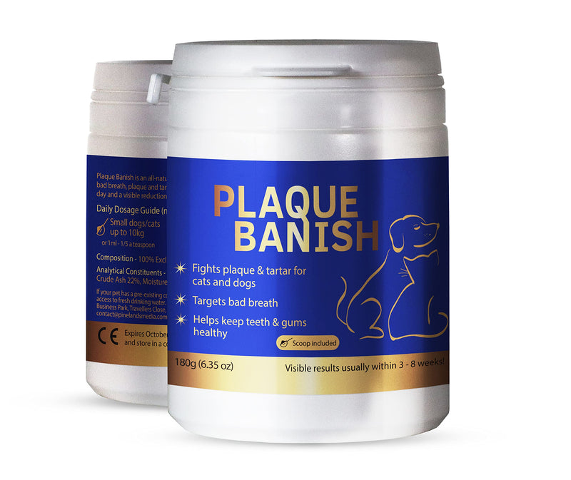 100% Natural Plaque Off & Tartar Remover For Dogs & Cats | Freshen Breath For Dogs & Cats | 6.3oz (180g) | Support Healthy Gums & Promote Dental Health | Prevent Plaque & Tartar Build Up - PawsPlanet Australia
