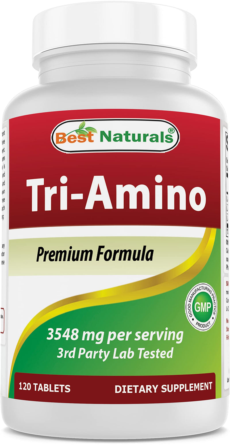 [Australia] - Best Naturals Tri-Amino with L-Arginine, L-Ornithine, L-Lysine 120 Tablets (New Improved Formula) 