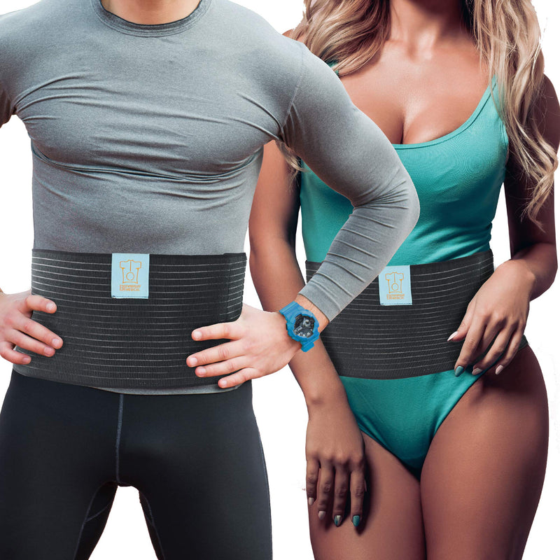 [Australia] - Everyday Medical Post Surgery Abdominal Binder For Men And Women - Medical Grade Stomach Compression Brace for Waist and Abdomen Surgeries such as Gastric Bypass, Liposuction, C-Section, Tummy Tuck Small/Medium (Pack of 1) 