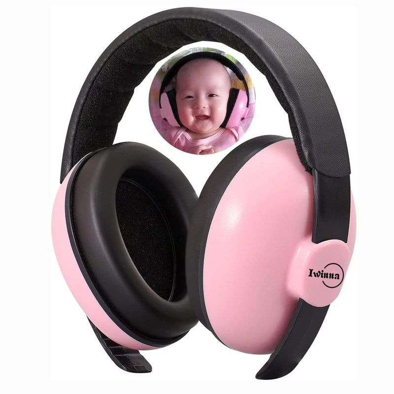 [Australia] - Baby Noise Cancelling Headphones Infant Ear Protection Comfortable Noise Reduction Ear Muffs for Babies Toddler 1 Months to 2 Years, Pink 