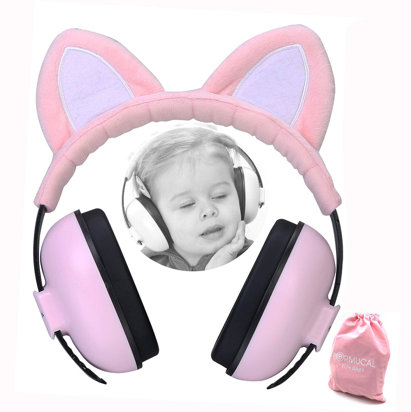 [Australia] - Baby Ear Protection For Babies For 3 Months To 2+ Years Noise Reduction Ear Muffs For Infant And Toddlers. Pink 