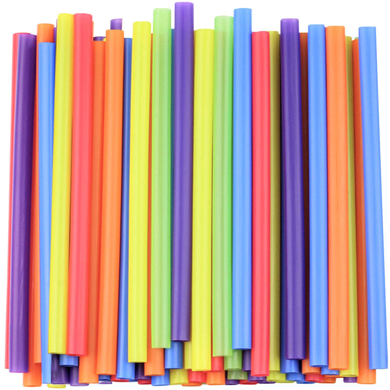 [Australia] - Comfy Package, [100 Count] Jumbo Plastic Smoothie Straws - 8.5" High - Assorted Colors 10 mm - 100 Count 