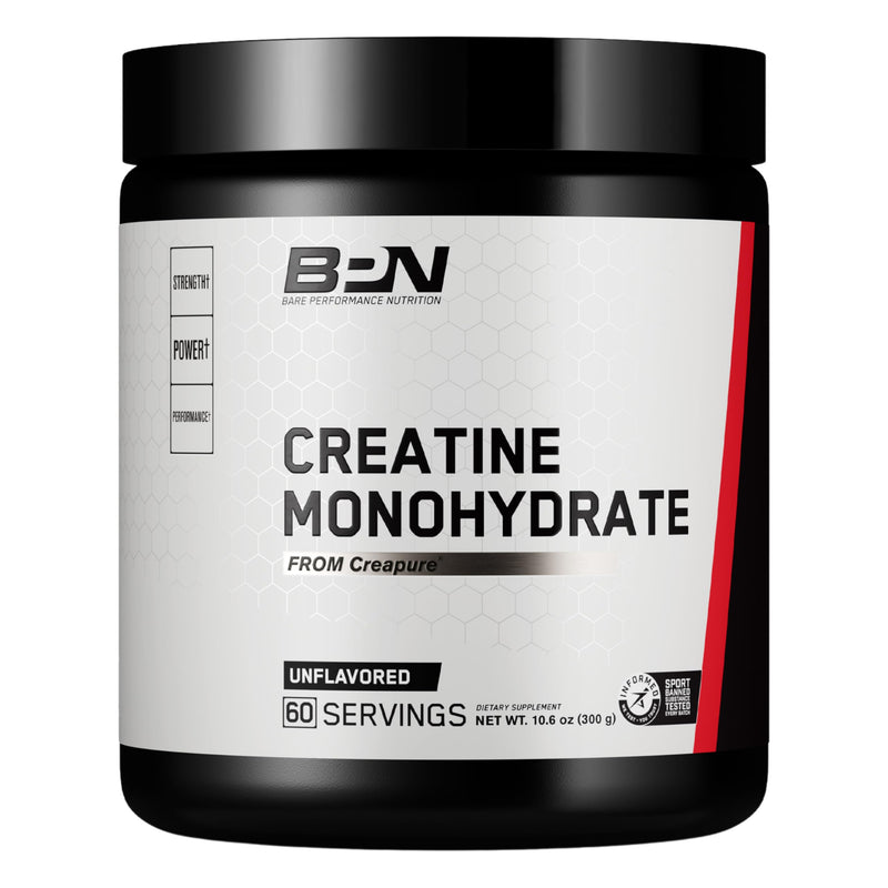 [Australia] - BARE PERFORMANCE NUTRITION, Safe and Effective BPN Pure Creatine Monohydrate by Creapure, Unflavored 60 Servings 