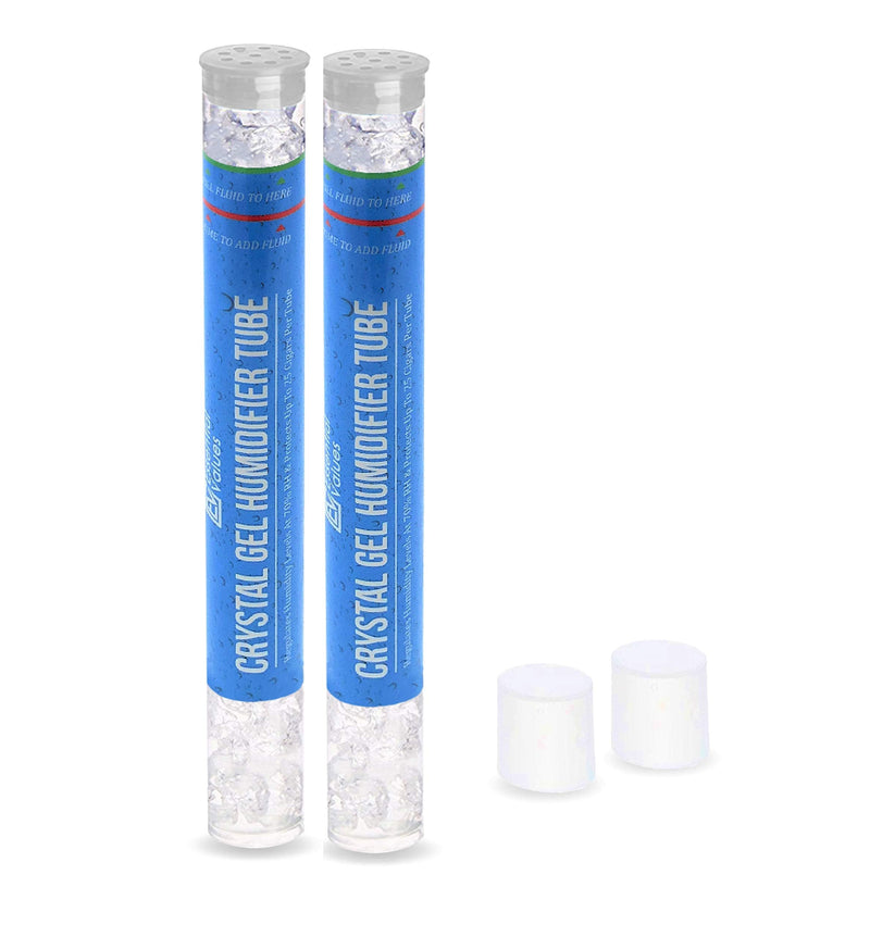 [Australia] - 2 Pack Humidor Humidifier Tubes - Keeps Humidity at 70% in Cigar Box with PG Infused Gel, Each Tube Protects up to 25 Cigars - Perfect for Travel Cigar Humidor & Humidifiers by Essential Values 2 Pack Gel Tube 