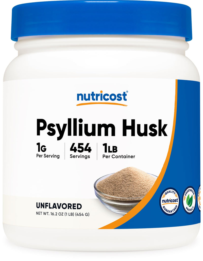 [Australia] - Nutricost Psyllium Husk Ground Powder (1lbs) - Gluten Free and Non-GMO 