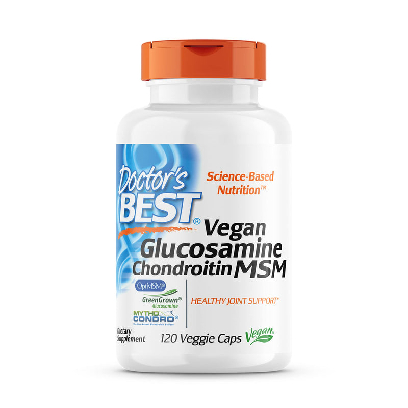 [Australia] - Doctor's Best Vegan Glucosamine Chondroitin MSM, Joint Health, Hair, Skin & Nails, Capsule,120 count 