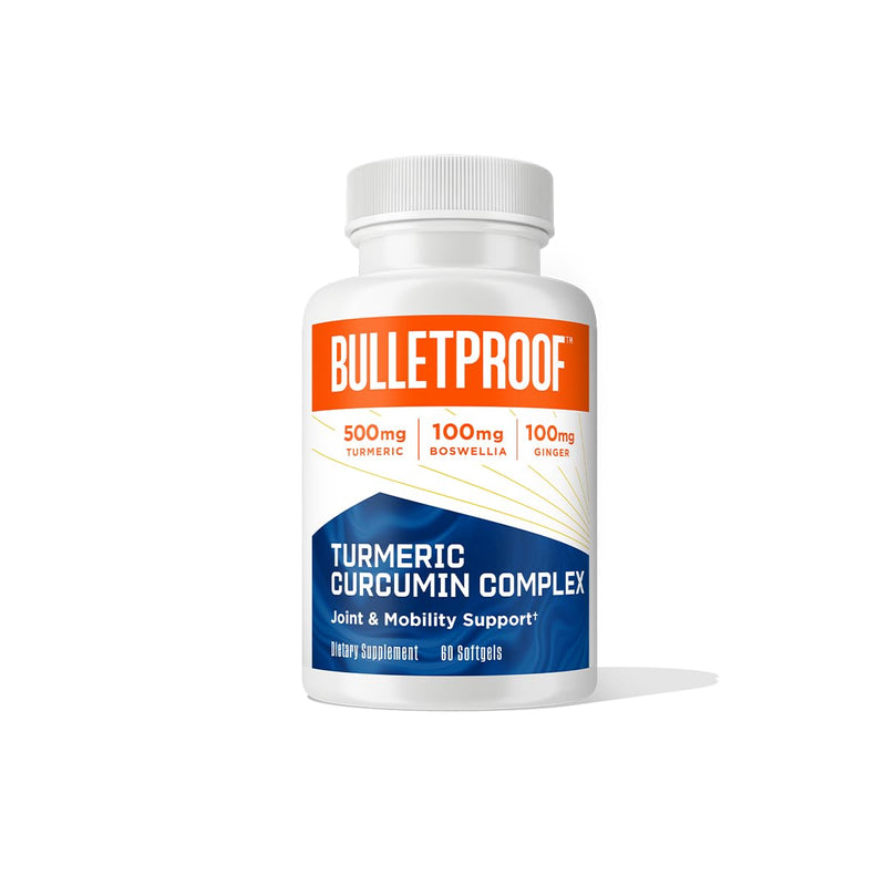 [Australia] - Bulletproof Turmeric Curcumin Complex Inflammation Response Softgels, 60 Count, Keto Supplement for Joint and Inflammation Support, Antioxidant Support, Packaging May Vary 
