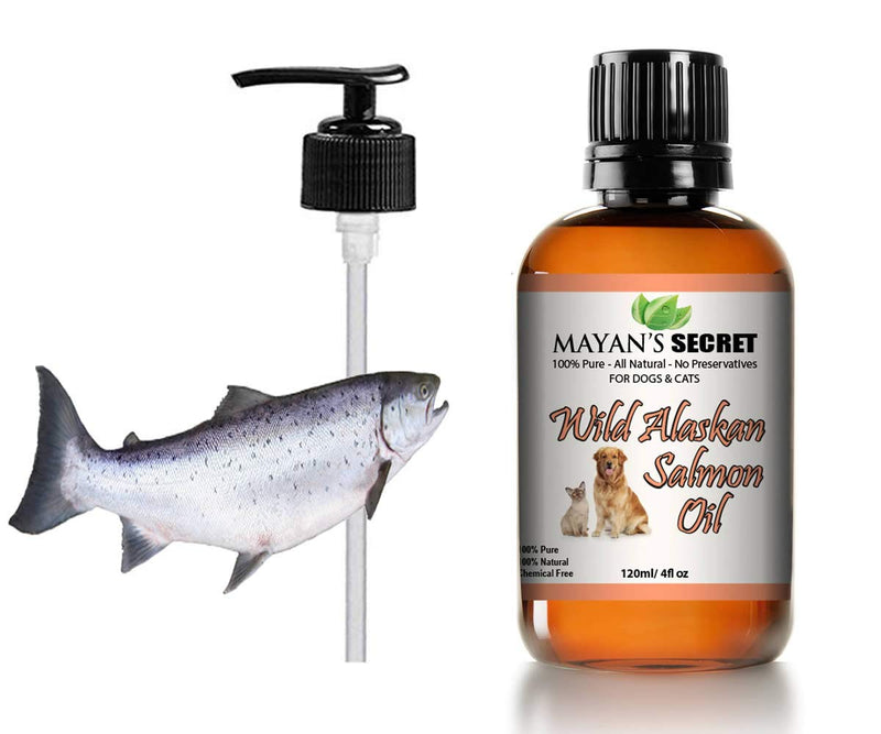 Pure Wild Alaskan Salmon Oil for Dogs & Cats - Supports Joint Function, Immune & Heart Health - Omega 3 Liquid Food Supplement for Pets - All Natural EPA + DHA Fatty Acids for Skin & Coat - PawsPlanet Australia