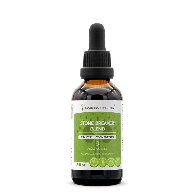 [Australia] - Secrets of the Tribe Stone Breaker Blend Alcohol-Free Extract, Stonebreaker, Burdock, Yucca, Goldenrod, Horsetail,Tribulus. Glycerite Tincture, Kidney Function Support (2 fl oz) 2 Fl Oz (Pack of 1) 