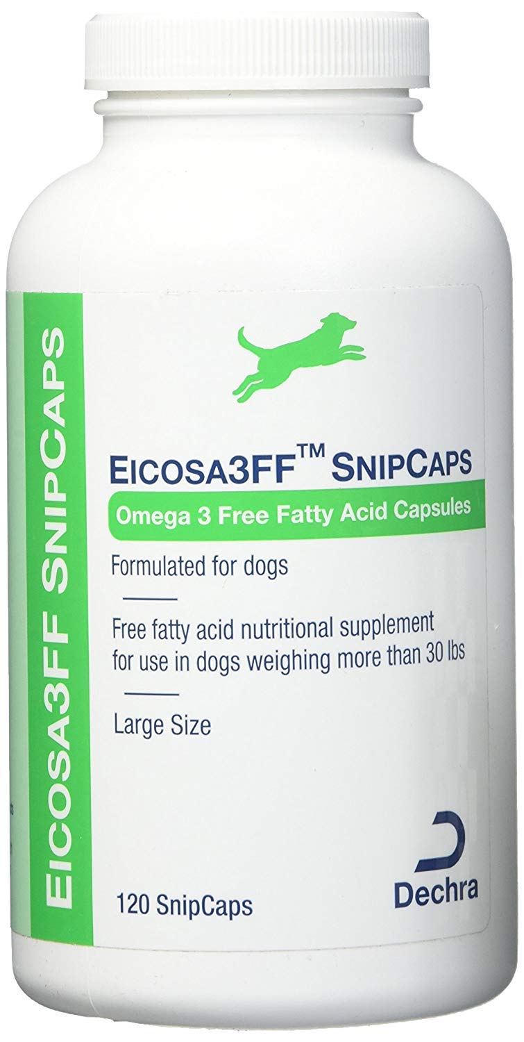Dechra Eicosa3FF SnipCaps for Large Dogs Over 30 lbs 120 Count - PawsPlanet Australia