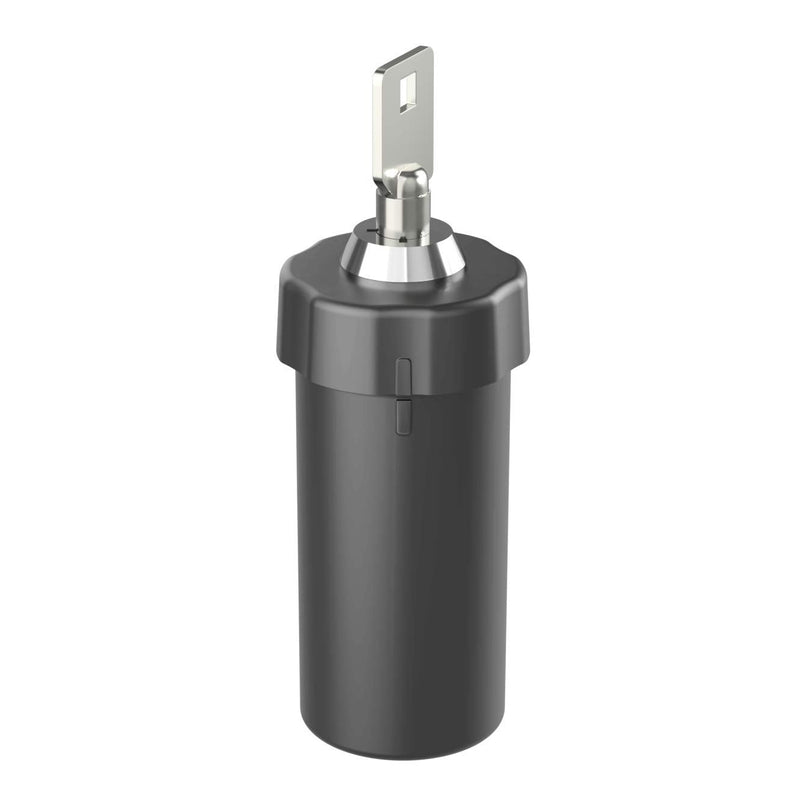 Ezy Dose Pill Box and Medicine, Vitamin Container, Safe for Money & Travel Items, Durable Canister, 2 Keys with Lock, Small Black