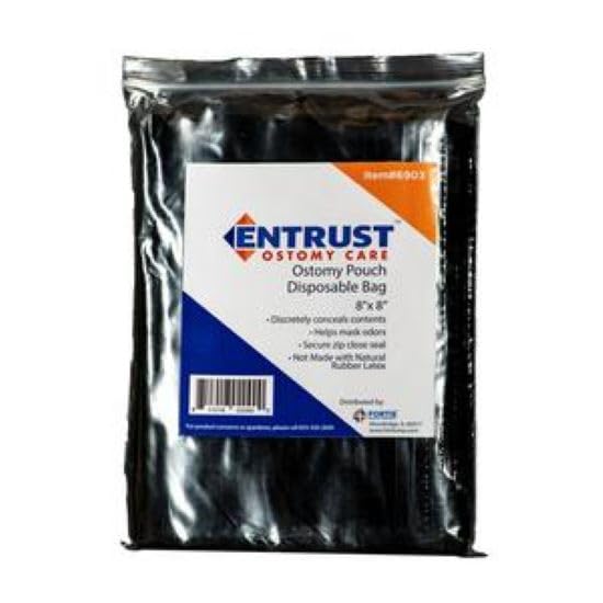 [Australia] - Ostomy pouch disposable bag 8"x8" by Fortis Entrust (60 bags in 1 pack) 