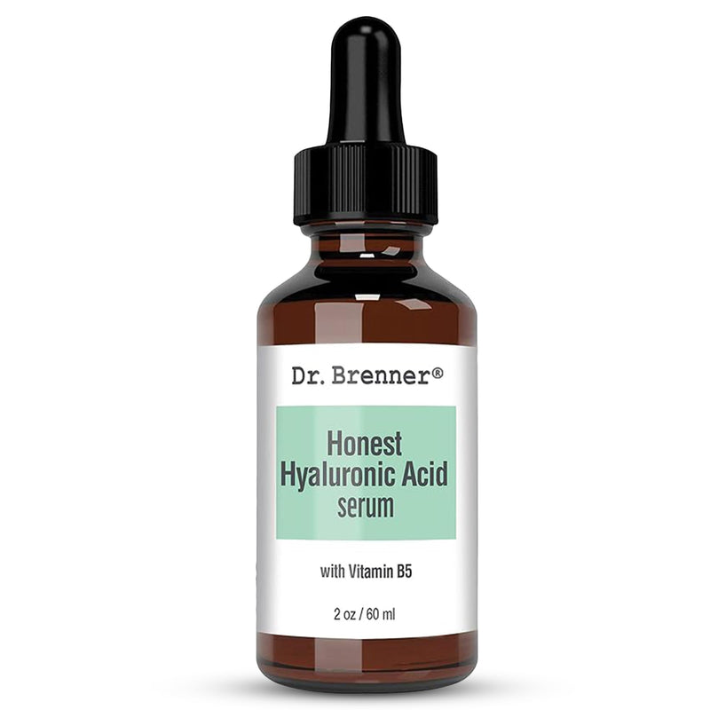 2 oz. Hyaluronic Acid Serum For Skin, Made with 100% Pure Hyaluronic Acid, Plumping, Anti-Aging, Hydrating, Moisturizing HA Serum With Vitamin B5 by Dr. Brenner (2 oz) 2 oz