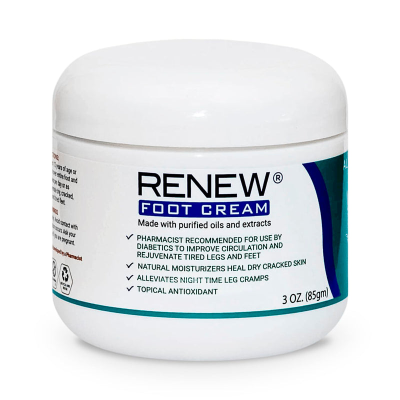 KPW Laboratories for Dry Cracked Heels - All-Natural Foot Care for Women and Men, Hydrating Foot Cream for Dry Feet to Promote Circulation 3 Ounce (Pack of 1)