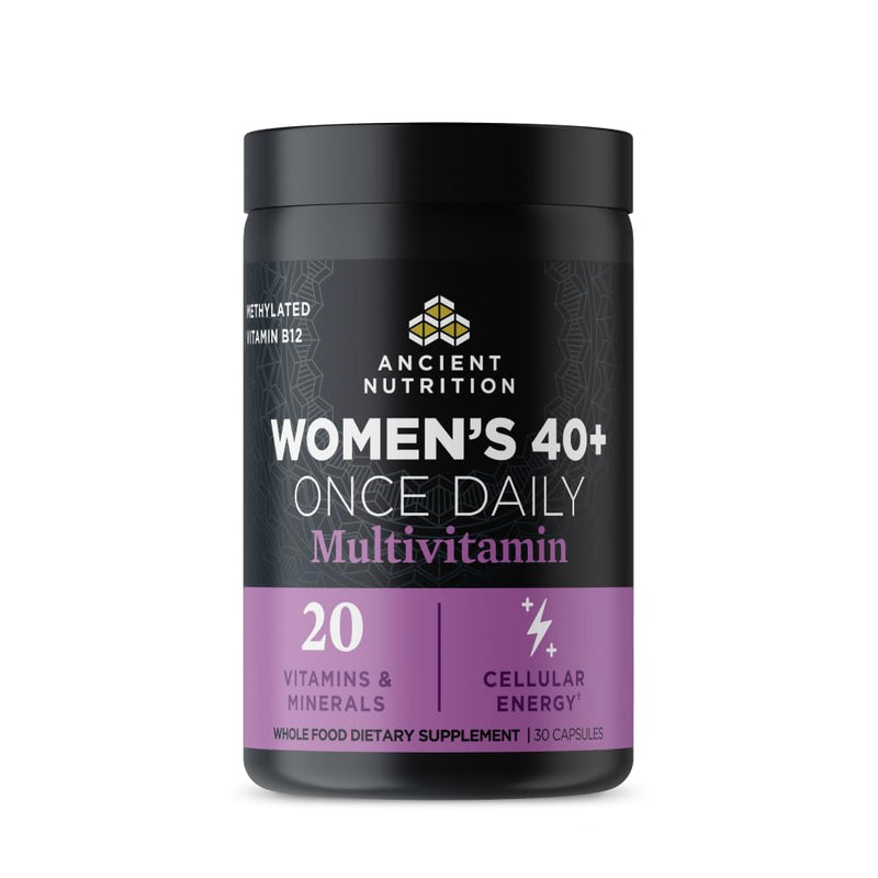 Ancient Nutrition Methylated Multivitamin for Women 40+, Once Daily | Once Daily, Magnesium, Methylated Vitamin B, C, K2, Folate and Iron Supplement, 30 count Women's Once Daily 30 count