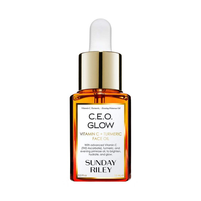 Sunday Riley C.E.O. Glow Vitamin C & Turmeric Face Oil 0.5 Fl Oz (Pack of 1)