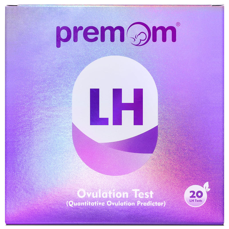 [Australia] - Premom Quantitative Ovulation Test Strips, Ovulation Predictor Kit with Smart Digital Ovulation Reader APP, Numerical Ovulation Tests, 20 LH Test 1 Count (Pack of 20) 