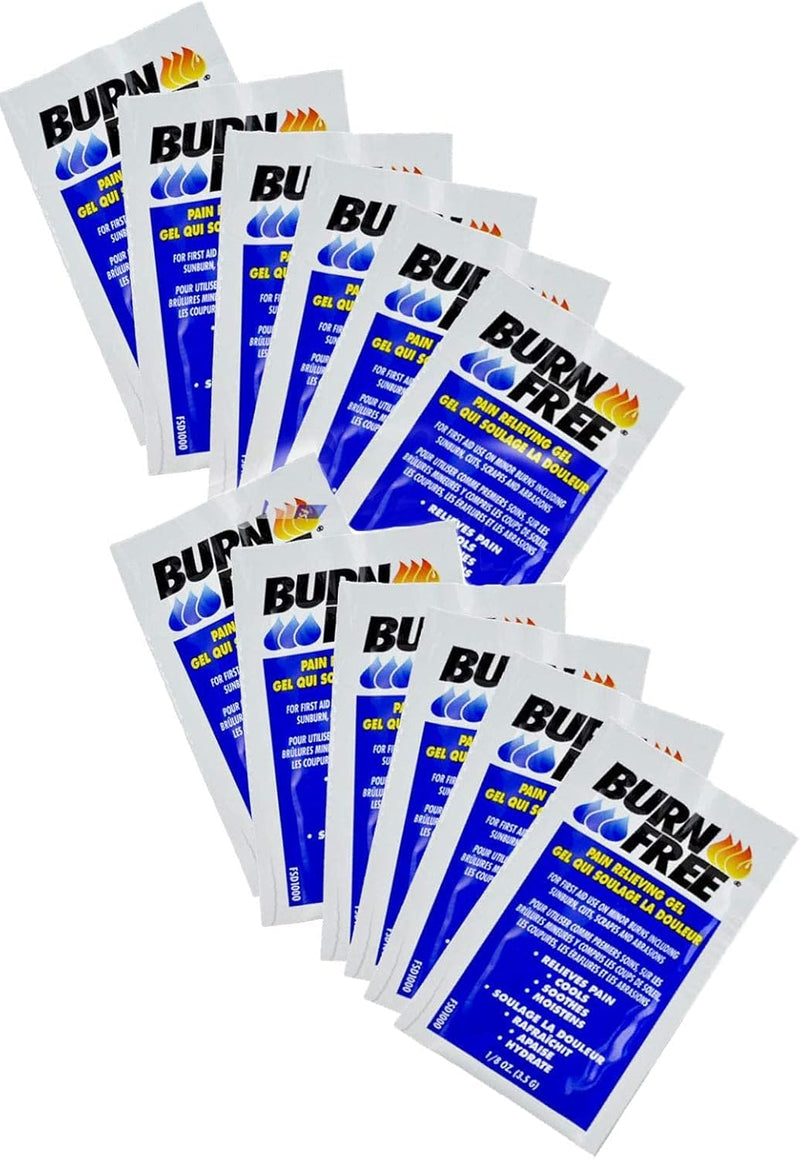 [Australia] - Burn Free Pain Relieving Gel Single Use Packet 12 Pack/Cools, Soothes, Moisturizes, Relieves Pain/for All Minor Burns Including Sunburn / 12 x 1/8 Ounce 