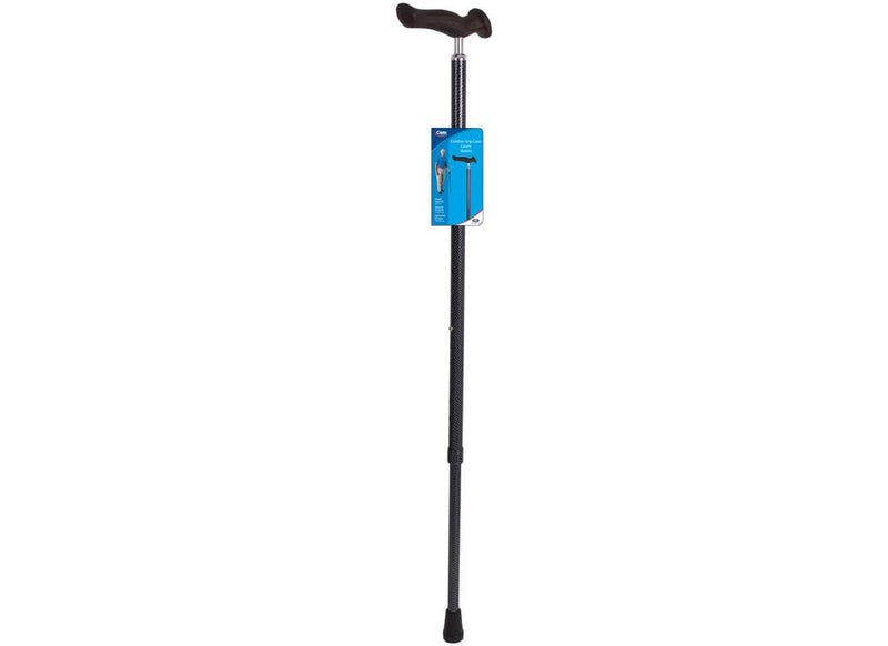 [Australia] - Carex Comfort Walking Cane with an Ergonomic Extra Comfortable Grip, Dark Gray 