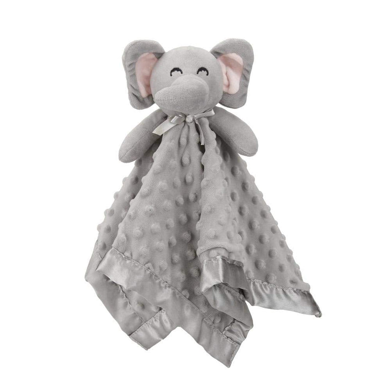 [Australia] - Pro Goleem Elephant Security Blanket, Soft Lovey Unisex Lovie Baby Gifts for Newborn Boys and Girls Snuggle Toy Stuffed Animal Grey 16 Inch A Grey Elephant 