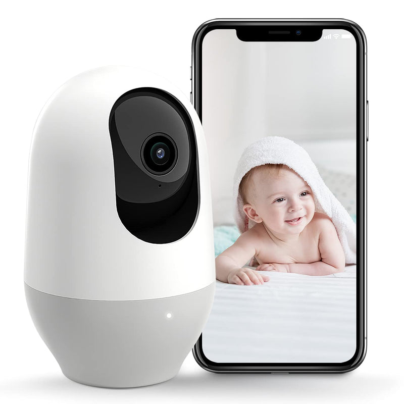 [Australia] - nooie Baby Monitor, WiFi Pet Camera Indoor, 360-degree IP Camera, 1080P Home Security Camera, Motion Tracking, Super IR Night Vision, Works with Alexa, Two-Way Audio, Motion & Sound Detection 1 pack 