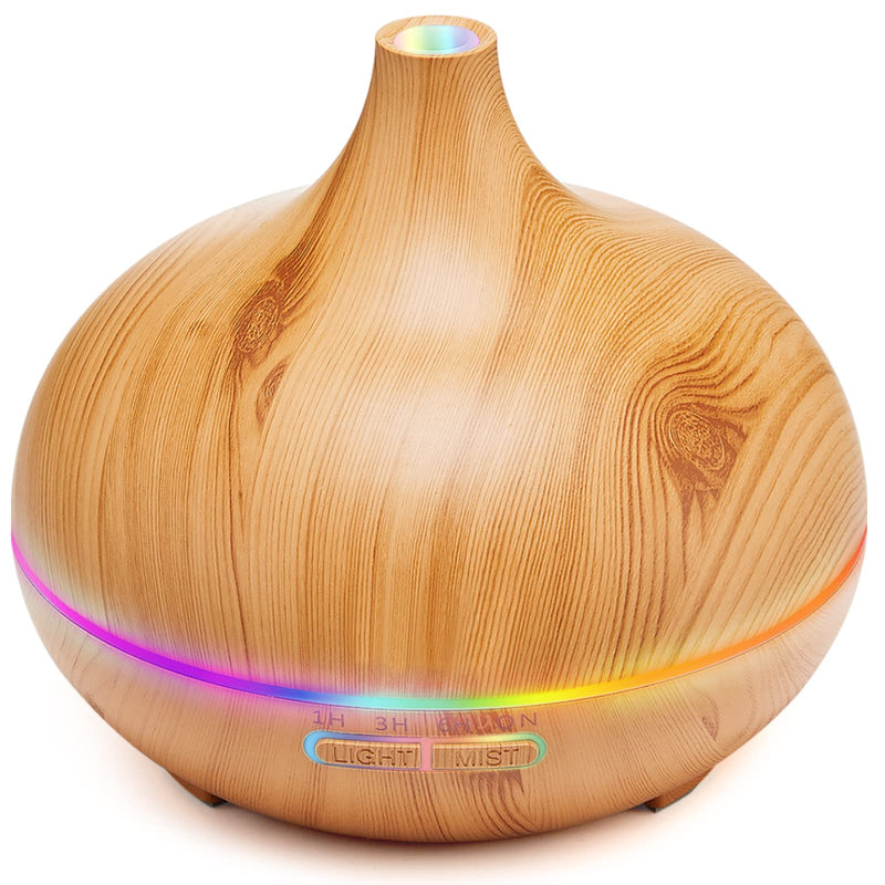 [Australia] - Aroma Diffuser for Essential Oil Large Room,Office Essential Oil Diffusers for Home Kids, Cool Mist humidifier for Bedroom Quiet with Ambient Light,Waterless Auto Off Aromatherapy, 1 count, pack of 1 Beige 