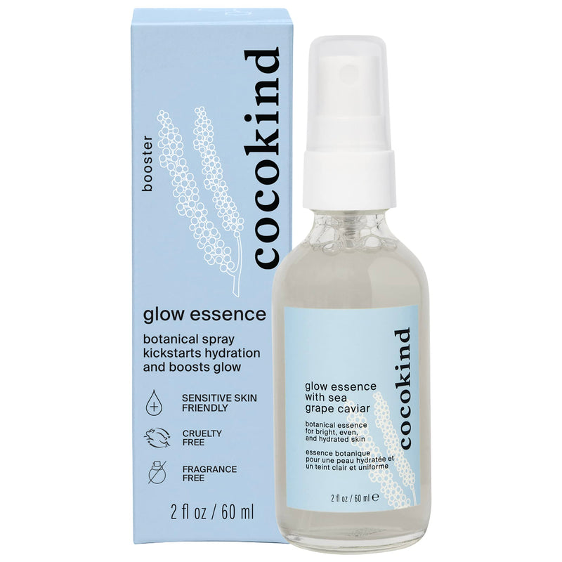 Cocokind Glow Essence with Sea Grape Caviar, Hydrating Primer and Facial Mist, Facial Moisturizer with Sea Buckthorn, Linoleic Acid, and Vitamin E | Hydrating Primer and Facial Mist, Facial Moisturizer with Sea Buckthorn, Linoleic Acid, and Vitamin E