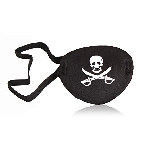 [Australia] - Pirate Eye Patch Skull Crossbone Eye Patch Eye Mask for Halloween Lazy Eye 