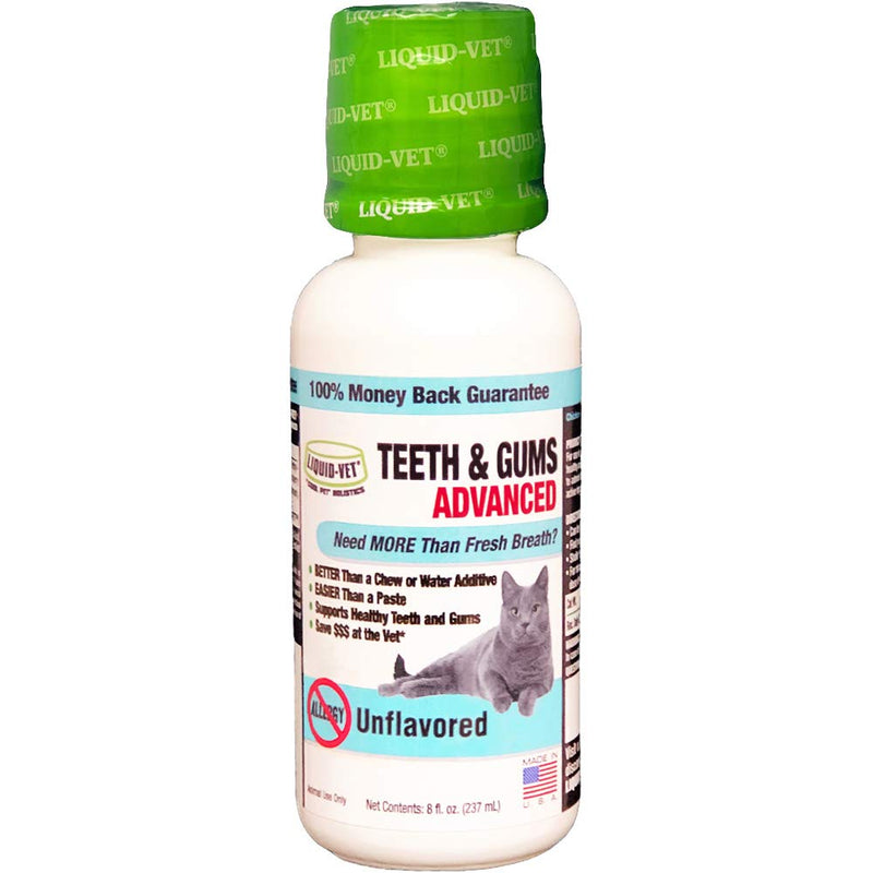 Ultimate Cat Teeth Cleaning for Comprehensive Dental Care: Freshen Bad Breath Solutions for Superior Cat Oral Hygiene and Pet Dental Health. Unflavored 8 Fl Oz (Pack of 1) - PawsPlanet Australia