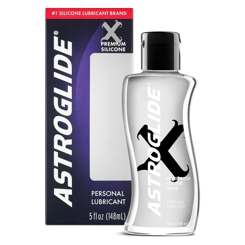 [Australia] - Astroglide Silicone Lube (5oz), X Premium Personal Lubricant, Extra Long-Lasting Silky Lube, Waterproof Unscented 5 Ounce (Pack of 1) 