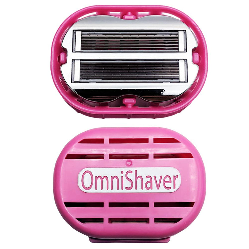 [Australia] - Premium Omnishaver with Pink Travel Case - The Fastest Way to Shave Head, Legs, Arms, Body, an Alternative to Disposable Shaving Razors Self Cleans & Strops During Use | Bald Head Shaver for Women 