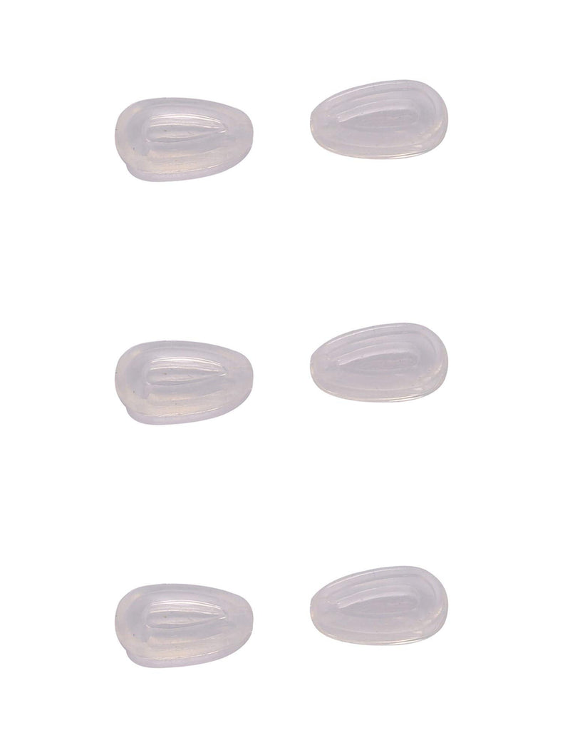 [Australia] - Lot of 3 Pairs NicelyFit Clear Nose Pads for Oakley Eyeglass Frames Keel Tincan Tinfoil Tailpin Caveat Feedback Holbrook Metal Tailback etc 