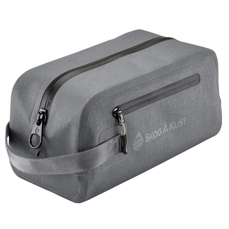 DoppSåk Waterproof & Leak-Proof Travel Toiletry Bag | Large, Charcoal Grey