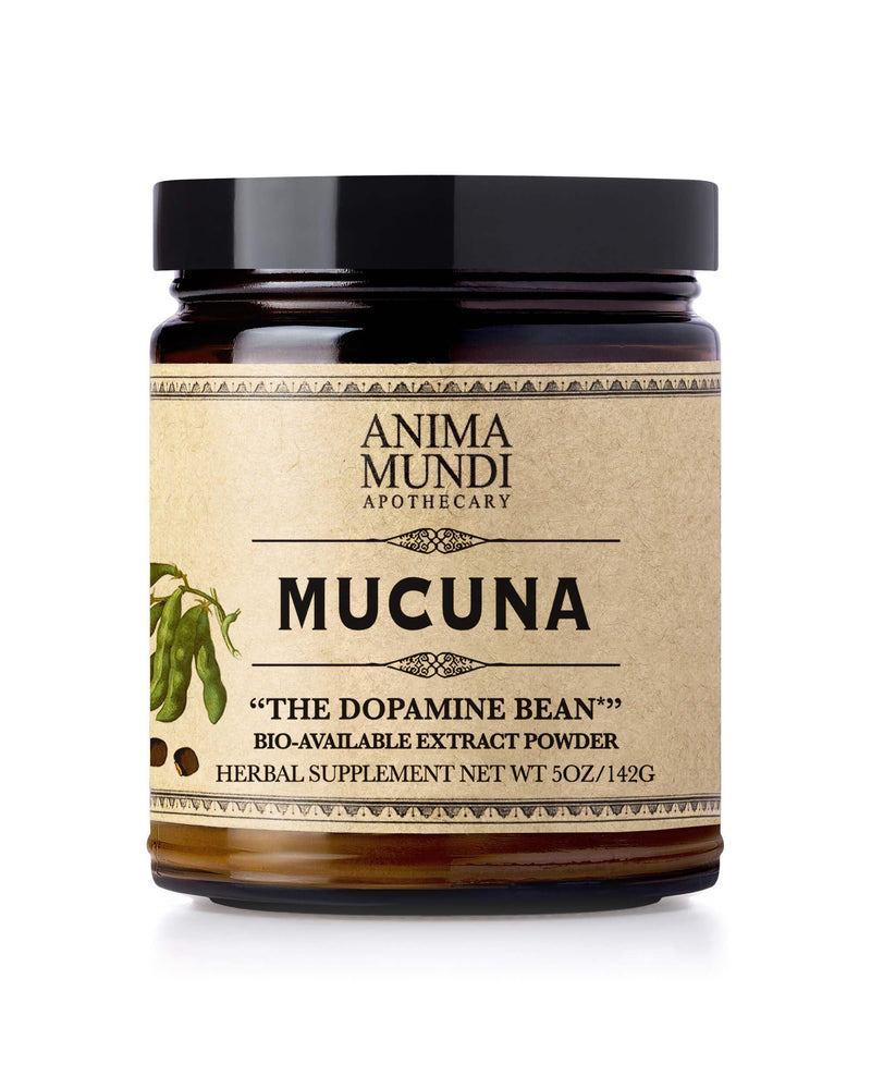[Australia] - Anima Mundi Apothecary Mucuna Powder - Adaptogenic Mood Support Supplement Powder - Mucuna Mood Booster Powder - Add to Coffee, Tea & More to Promote Positive Mood (5oz / 142g) 