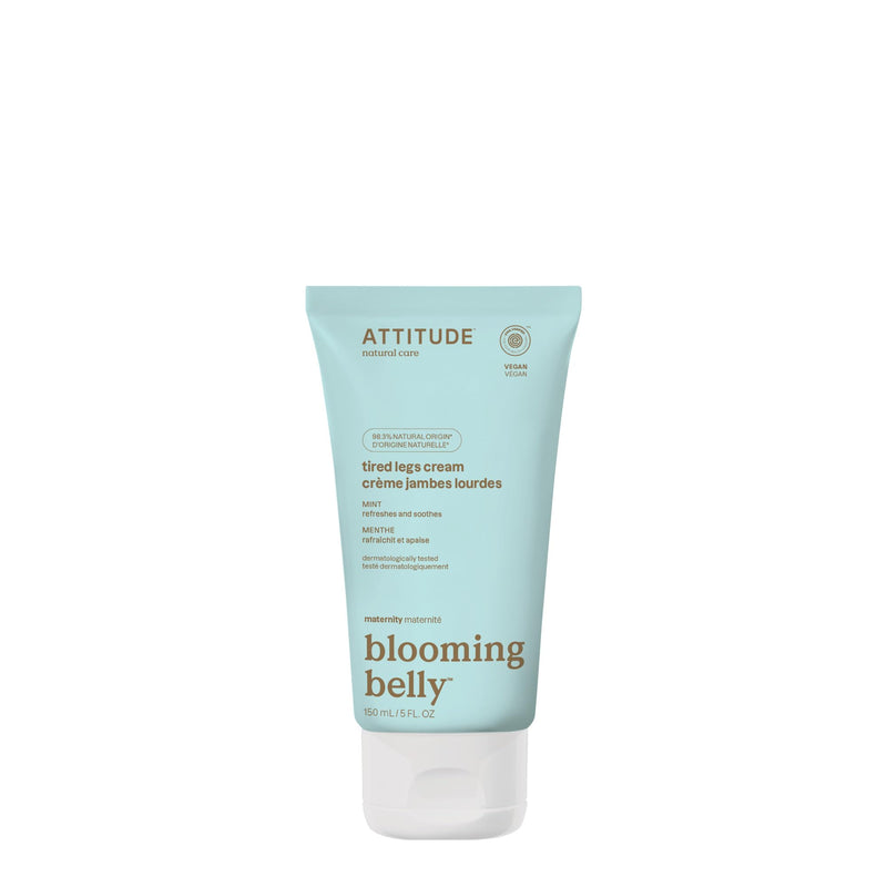 [Australia] - ATTITUDE Pregnancy Tired Legs Cream, EWG Verified, Dermatologically Tested, Plant and Mineral-Based, Vegan Maternity Products, Soothing and Refreshing Mint, 5 Fl Oz 
