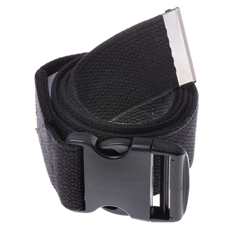 [Australia] - COW&COW Gait Belt 54inch - Transfer and Walking Assistance with Quick Release Buckle for Caregiver Nurse Therapist 2 inches(Black) Black 54 Inch (Pack of 1) 