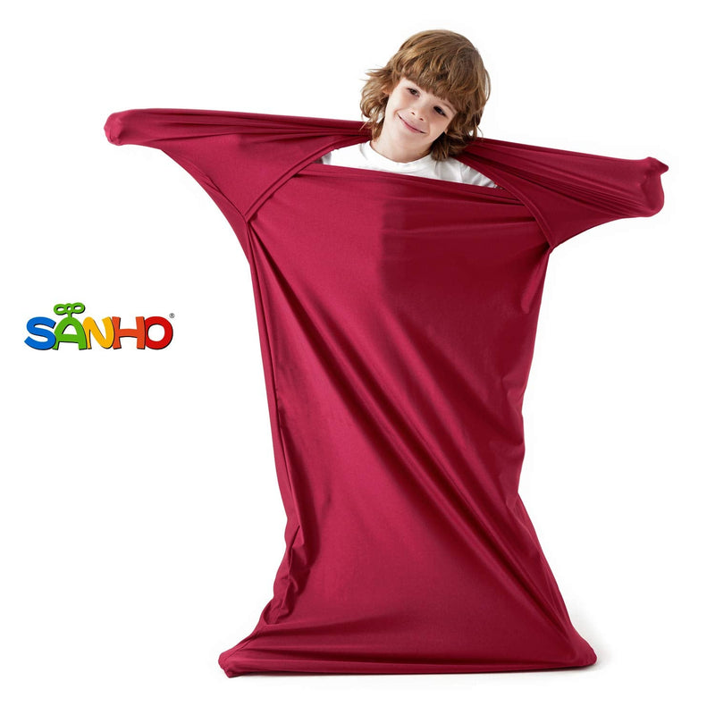 [Australia] - SANHO Premium Sensory Sock Body Sock, Perfect for Children with Sensory Processing Disorder, Updated Version (Wine red, Medium) Wine Red 