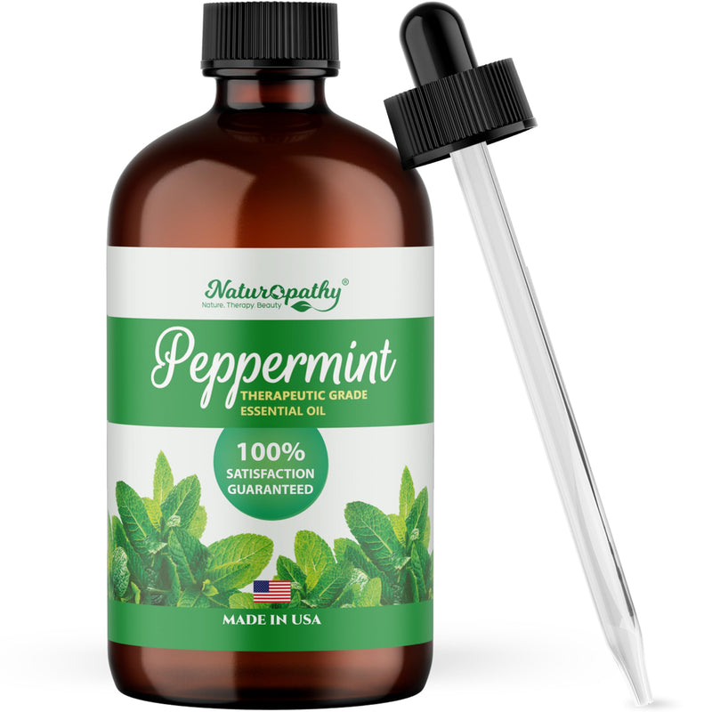 [Australia] - Naturopathy Peppermint Essential Oil, Natural Therapeutic Grade, Premium Quality Peppermint Oil, 4 fl. Oz - Perfect for Aromatherapy and Relaxation 4 Fl Oz (Pack of 1) 