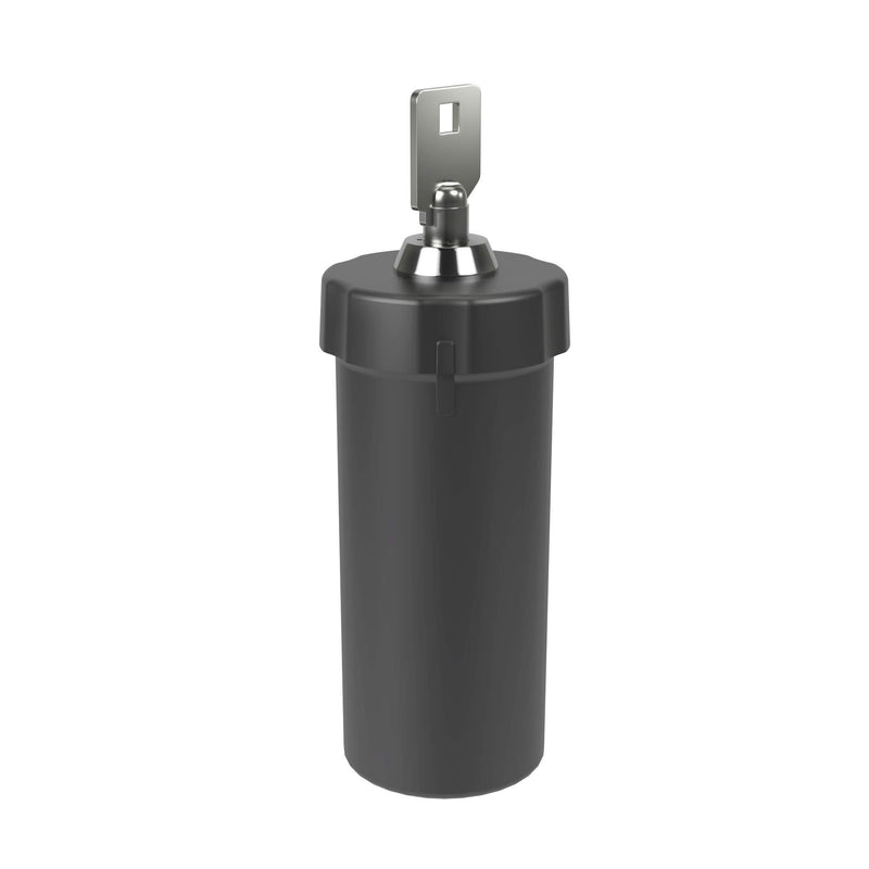 EZY DOSE Pill Box and Medicine, Vitamin Container, Safe for Money & Travel Items, Perfect for On-The-Go, Durable Canister, 2 Keys with Lock, Large, Black, BPA Free | Secure Storage Protects Contents with Dual Key Lock System, Durable Build Ideal For Pe...