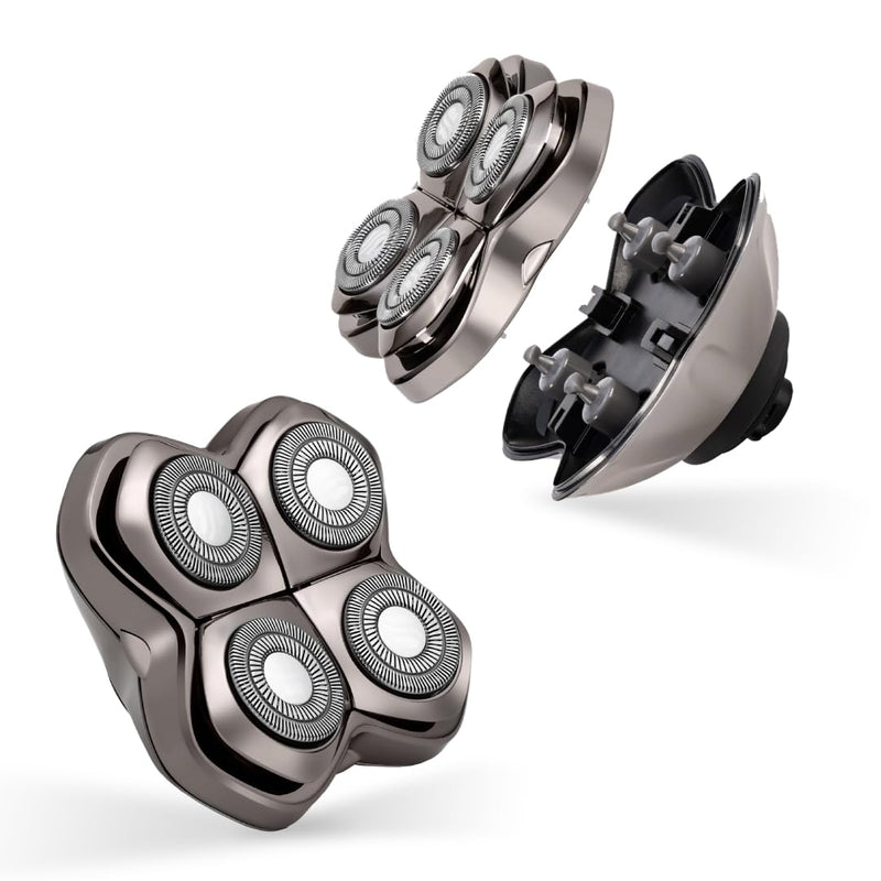 [Australia] - Skull Shaver Carver PRO 4 Head Replacement Blade - Shaver Blade for Wet & Dry Shaving - Rotary Heads Design - Japanese Stainless Steel - Compatible with Pitbull, Palm & Butterfly Kiss Shavers 