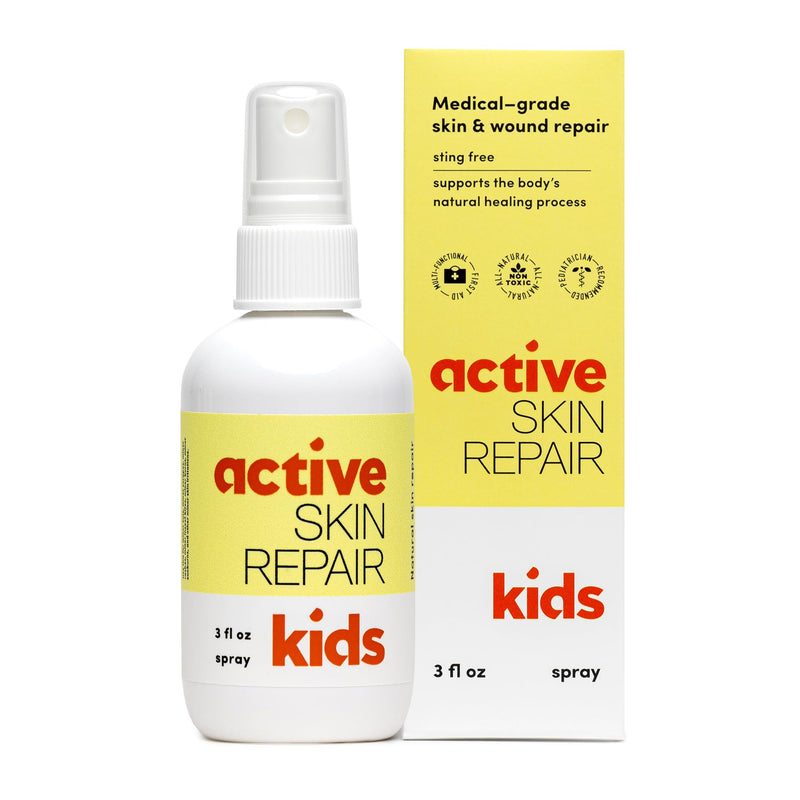 [Australia] - Active Skin Repair Kids First Aid Spray - Non-Toxic & Natural Antiseptic for Minor Cuts, Wounds, Scrapes, Rashes, Sunburns, and Other Irritations (3oz Spray) 