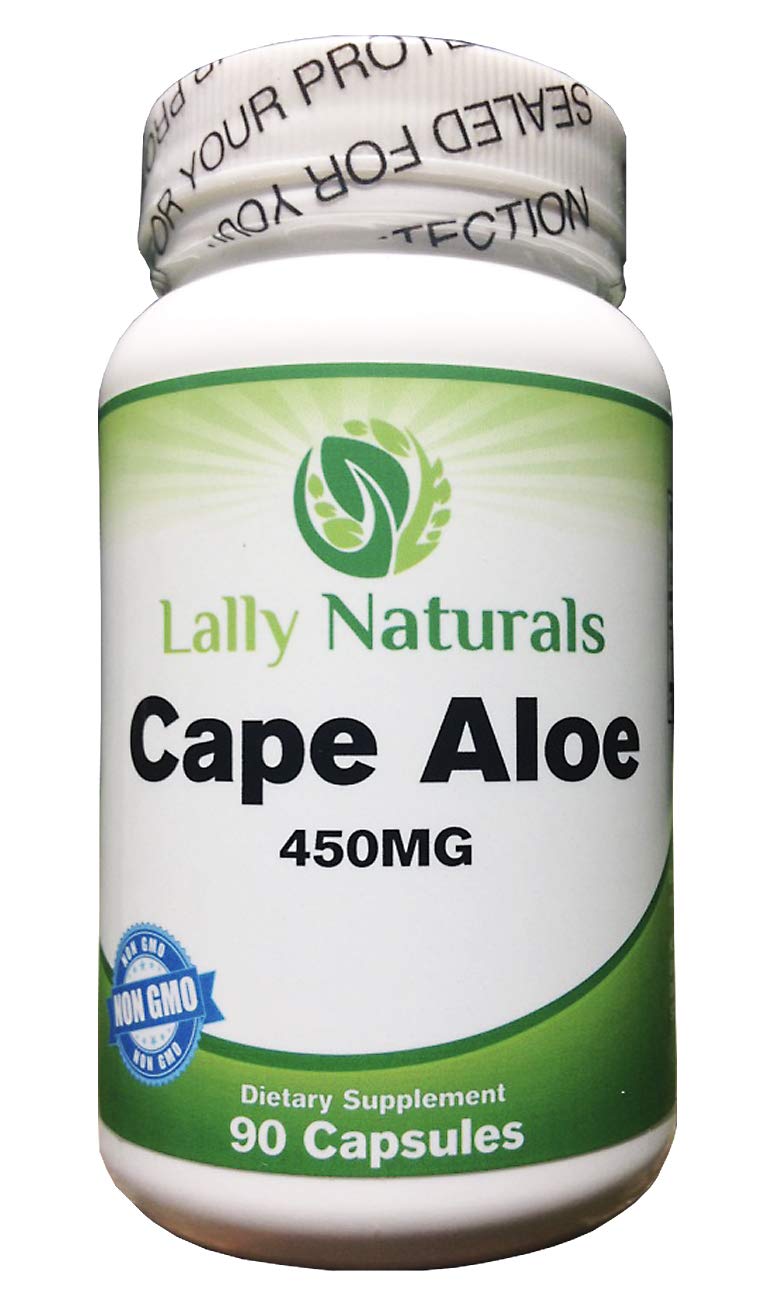 [Australia] - Cape Aloe 450 mg – Detox - Cape Ferox Capsules – Natural Laxative – Non-GMO – African Cape Aloe Pills - Natural Relief – Aloe Ferox Whole Leaf Capsules (90 Capsules) 