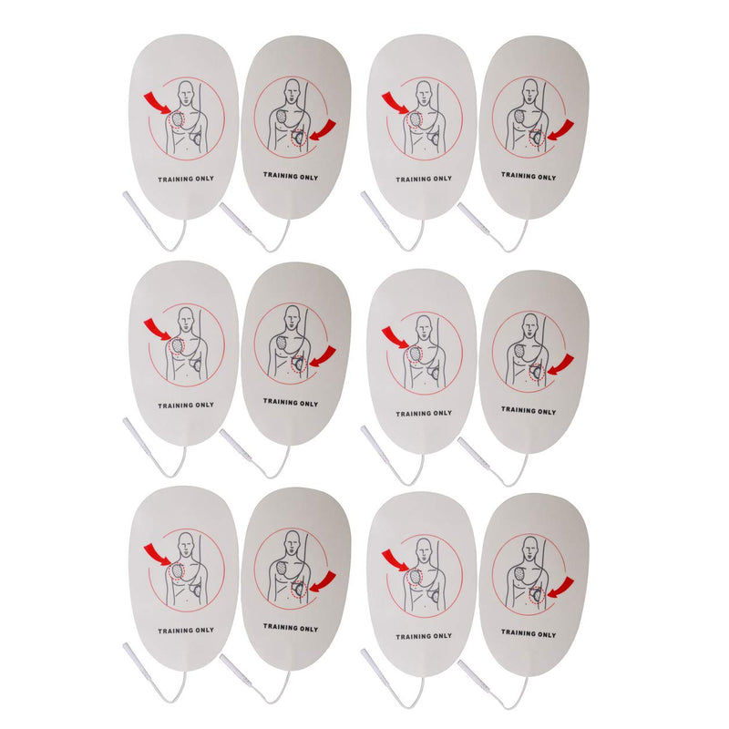 [Australia] - Latex Free Foam XFT AED Practi-Trainer Replacement Pads,Adult, 6 Pairs 