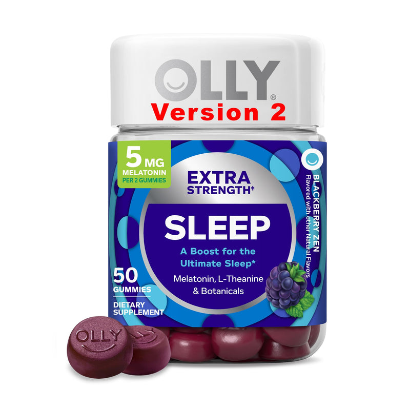 OLLY Extra Strength Sleep, Occasional Sleep Support Supplement - 50 Count 50 Count (Pack of 1)